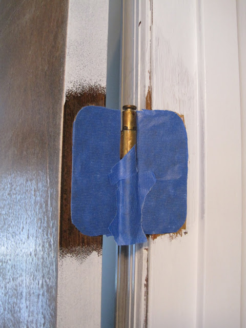 Paint a Door Without Taking It Off The Hinges