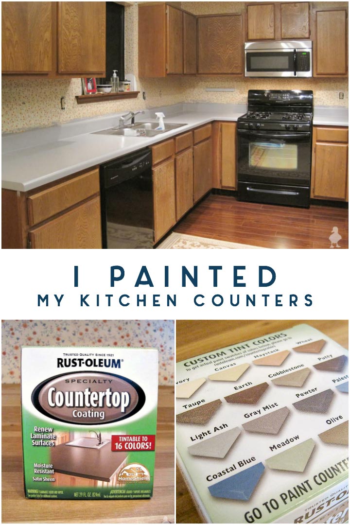 Painted Kitchen Counters 