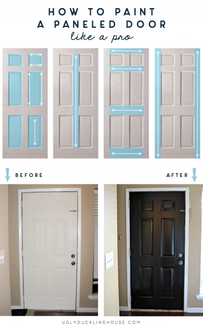 How to Paint a Paneled Door • Ugly Duckling House