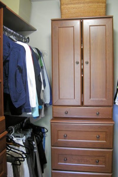 master bedroom closet (falling apart)