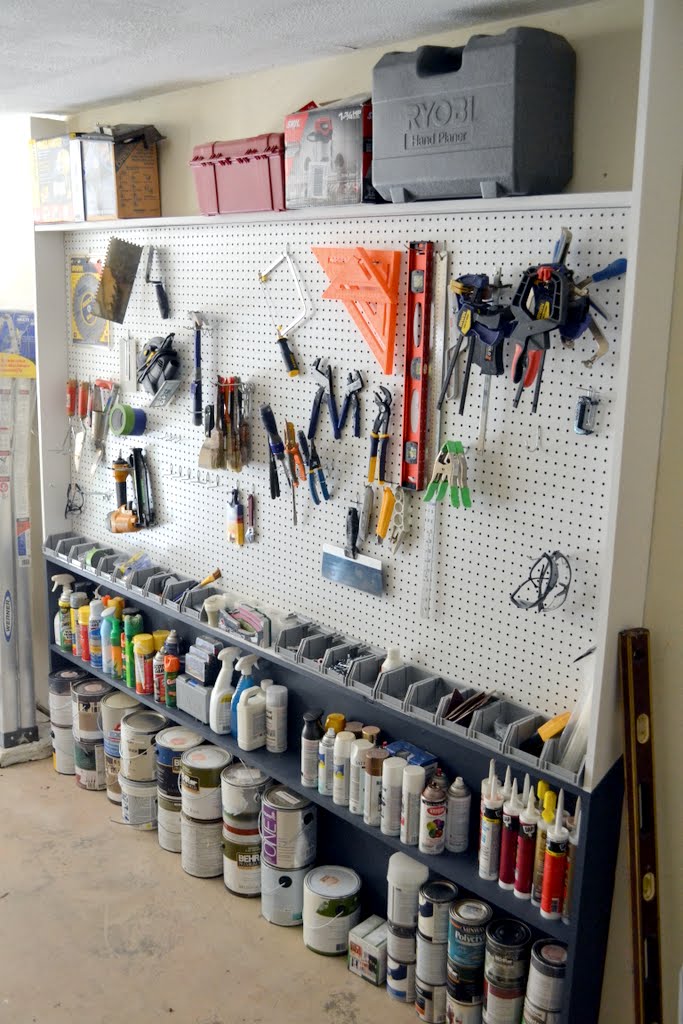 Garage Pegboard Wall • Ugly Duckling House