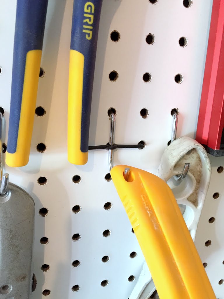 DIYTip: How to Keep Pegboard Hooks from Falling Off