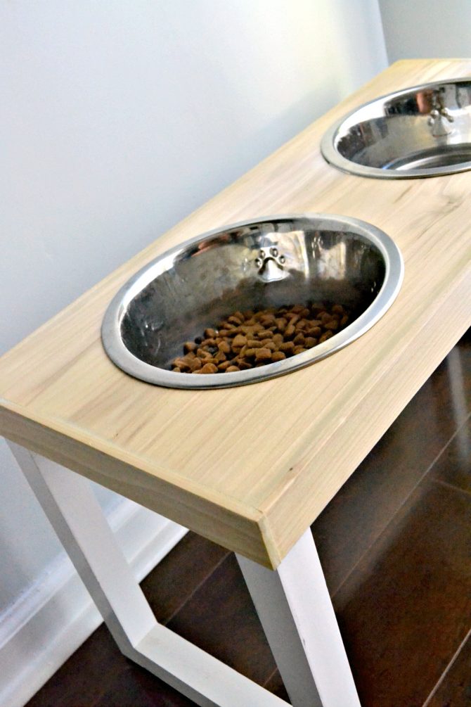 easy to build DIY dog feeder with full instructions