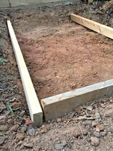 How to Build a Concrete Form for an Outdoor Pad • Ugly Duckling House