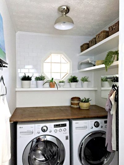 A Modern and Plant-Filled Laundry Room Makeover • Ugly Duckling House