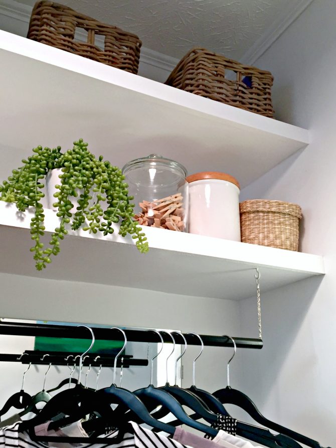 Laundry Room Shelf With Rod