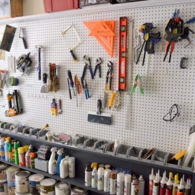 Garage Pegboard Wall Ugly Duckling House, How To Use Pegboard In Garage