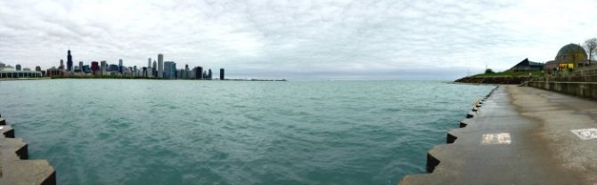 Chicago skyline waterline