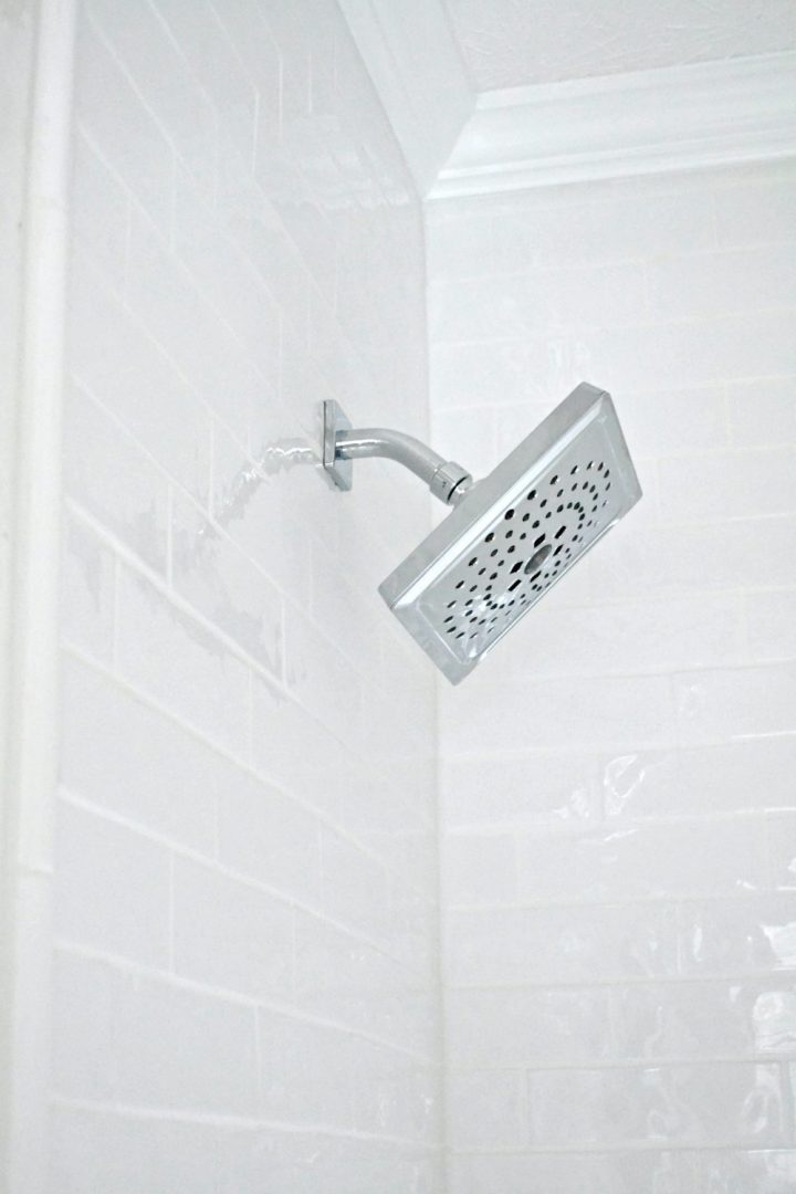 zura bath collection shower head side view