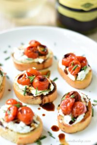 Herbed Goat Cheese Crostini • Ugly Duckling House