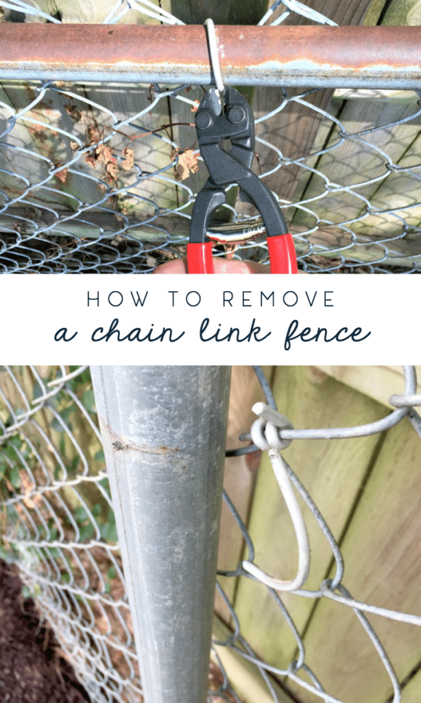 how to remove chain link fence