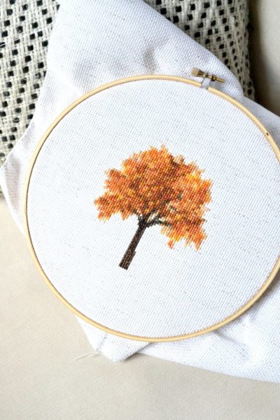 Fall Tree Cross Stitch | How I Create My Own Patterns • Ugly Duckling House
