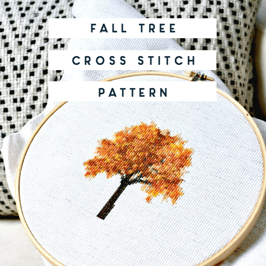 Fall Tree Cross Stitch  How I Create My Own Patterns • Ugly Duckling House