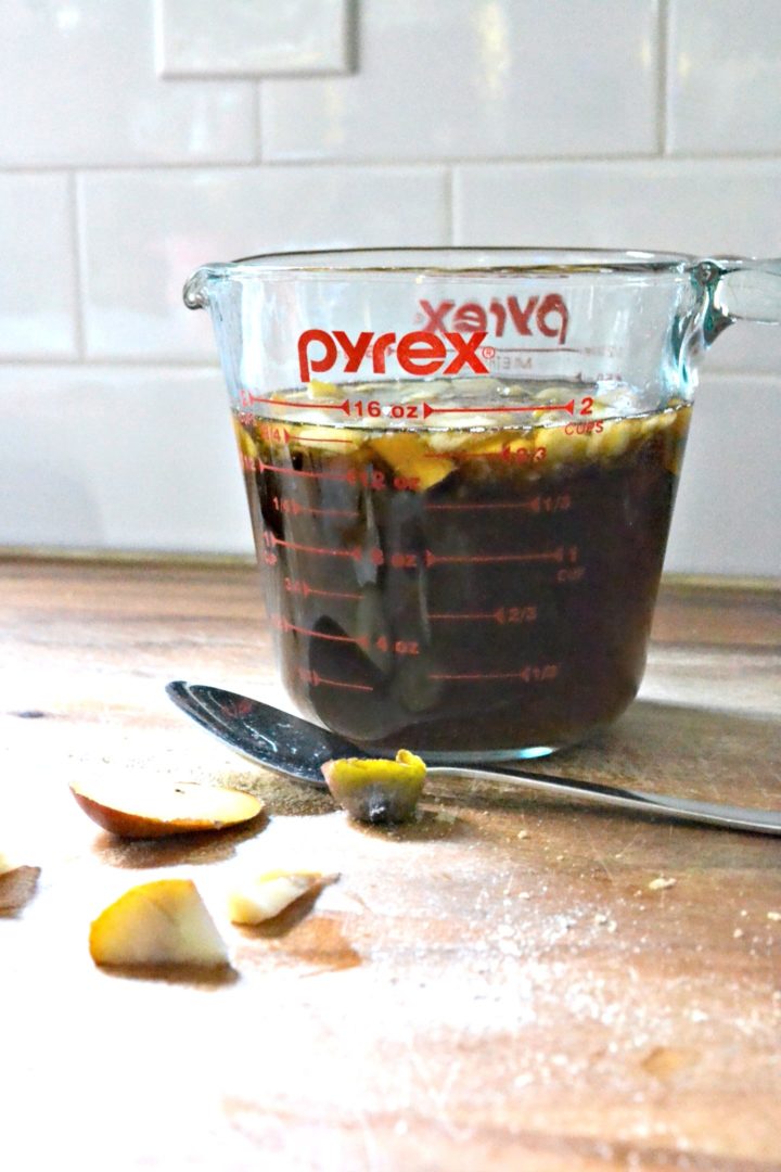 let simple syrup cool in a container that's easy to pour from