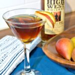pear manhattan - high west whiskey - double rye - fall cocktail