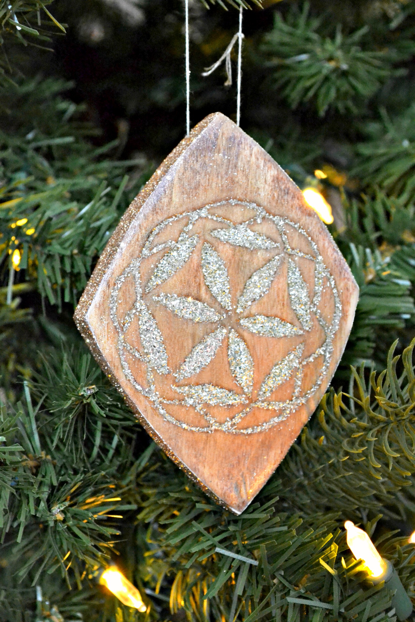 wood inlay ornament