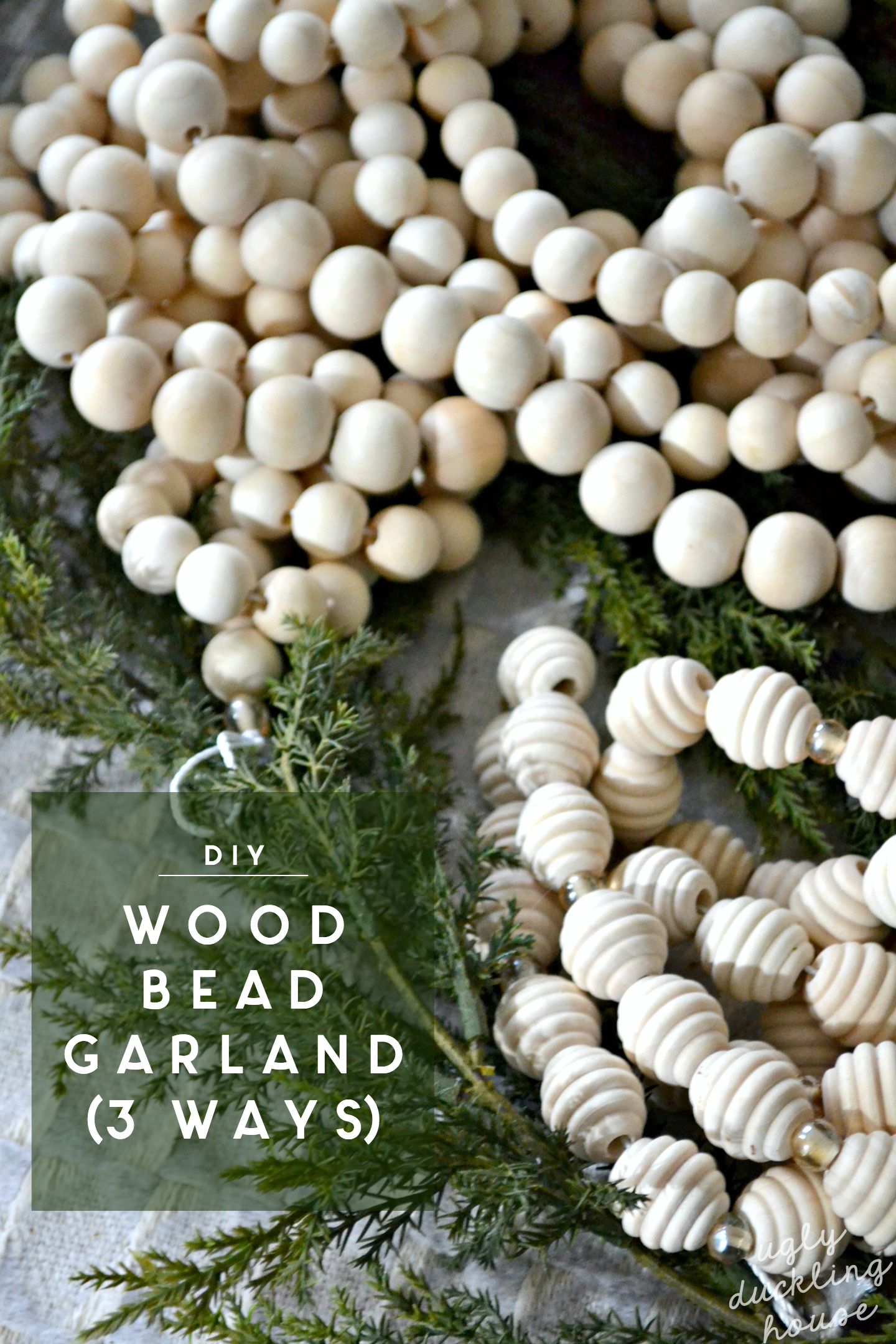 DIY Wood Bead Garland for Your Mantel - Making Home Pretty