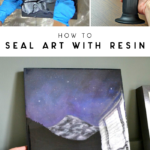 how to seal art with resin