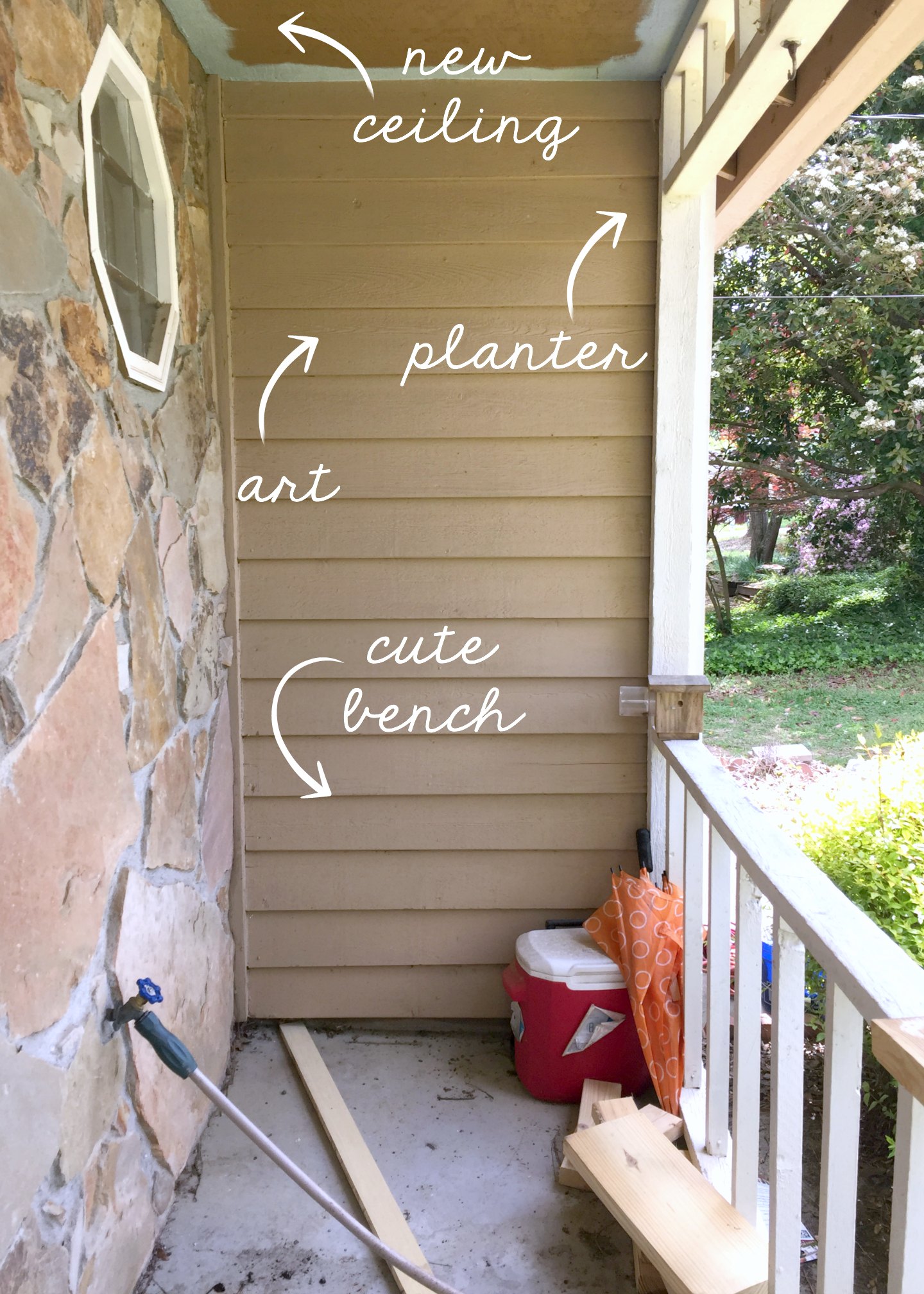 The Front Porch Before The After Ugly Duckling House