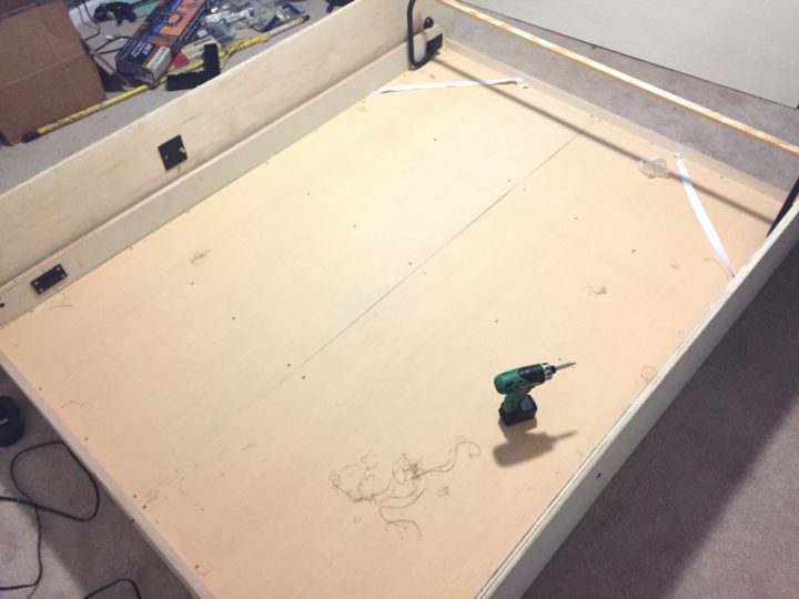 installing murphy bed pieces