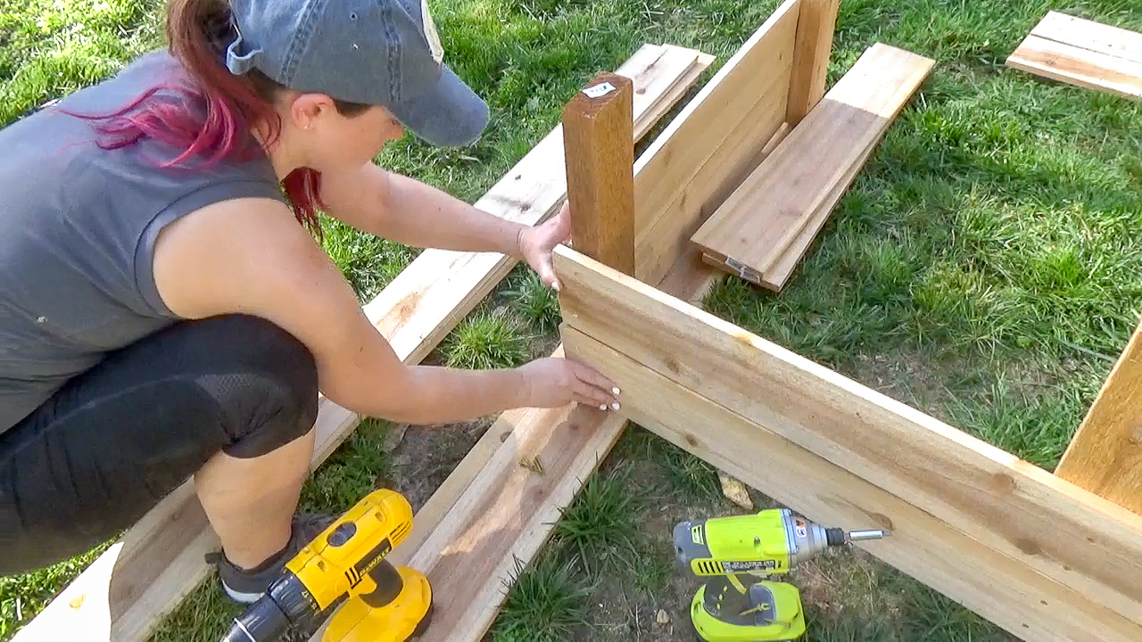 me building raised garden bed-2