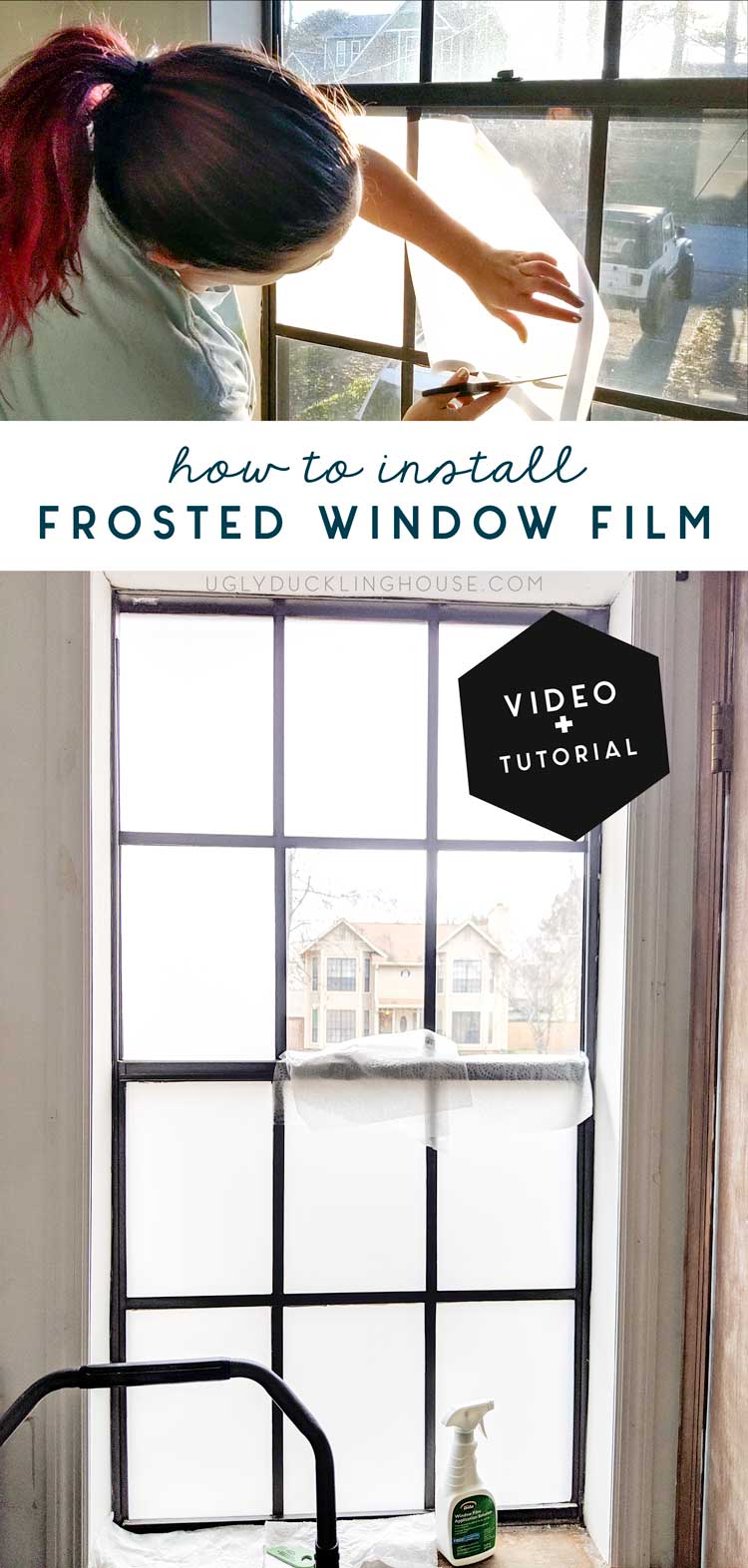 how to install frosted window privacy film