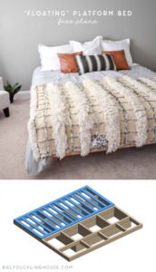 DIY "Floating" Platform Bed | Free Plans • Ugly Duckling House