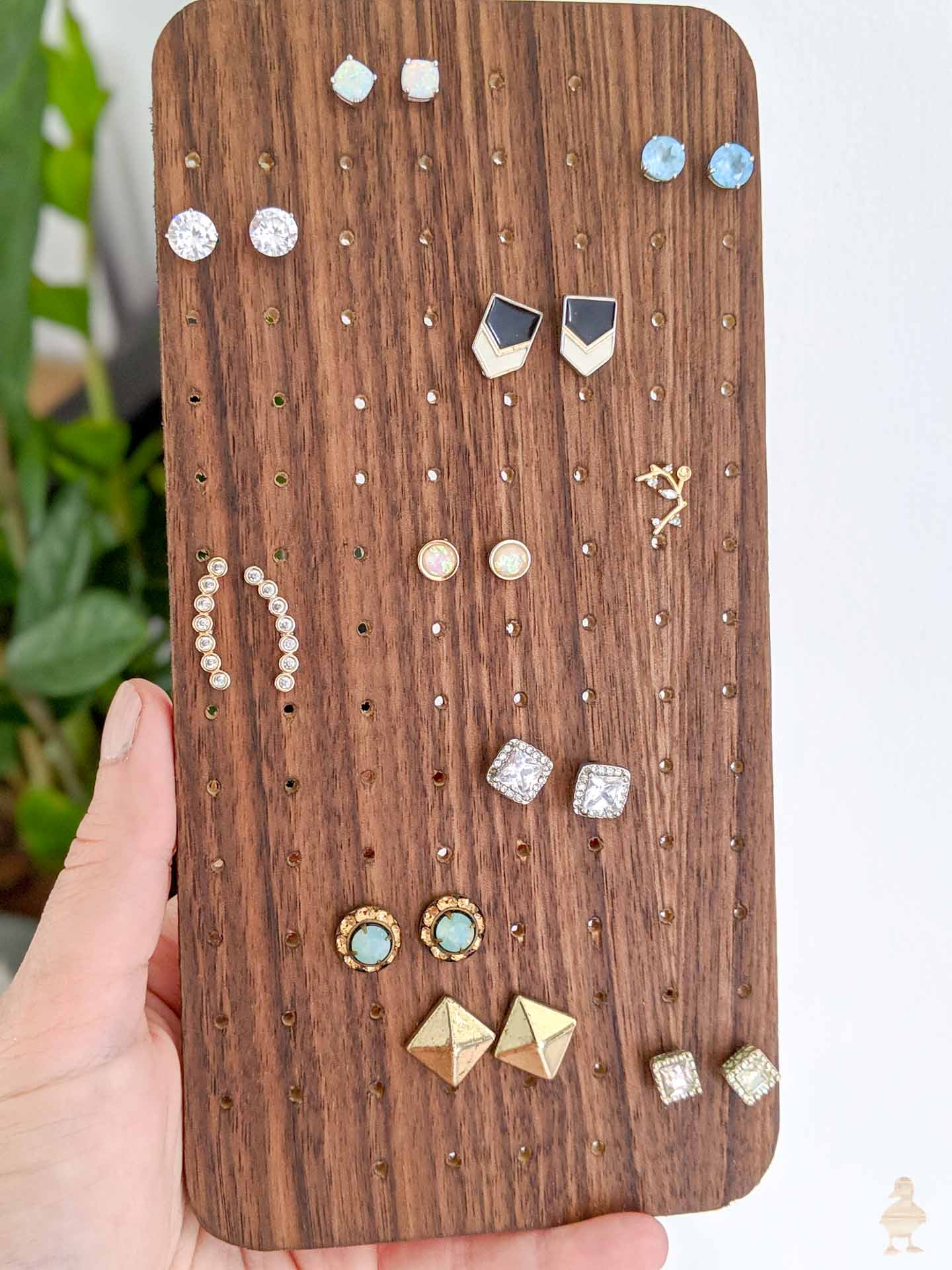 diy post earring holder