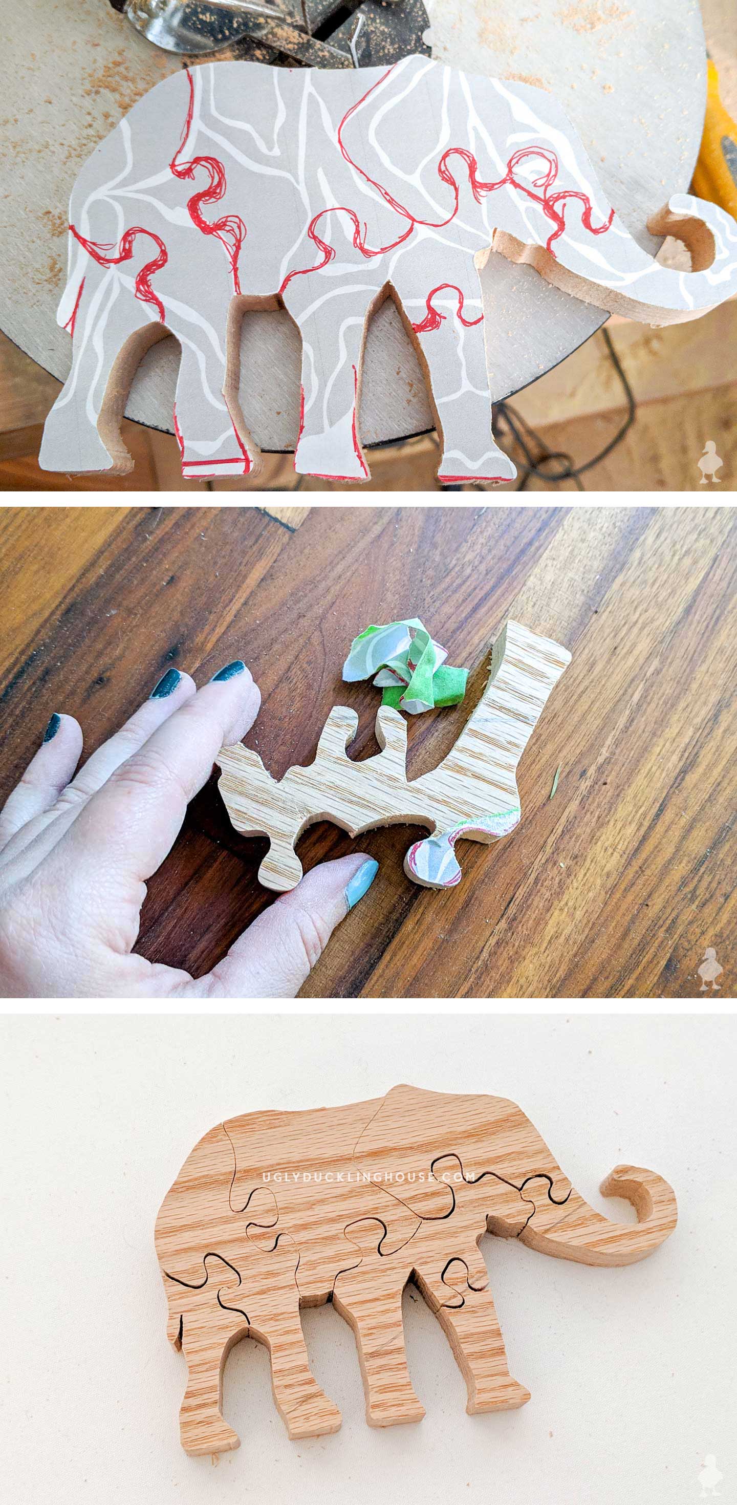 How To Make A Wooden Puzzle Ugly Duckling House