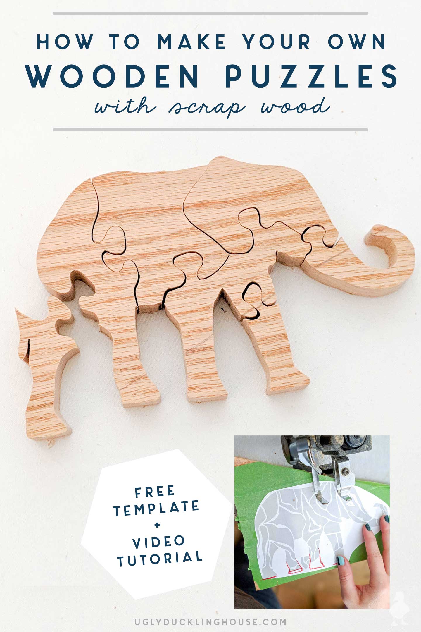 how to make your own DIY puzzles from scrap wood