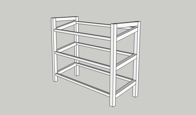 Easy DIY Shelf with Baskets -- {Step by Step Building Plans!}