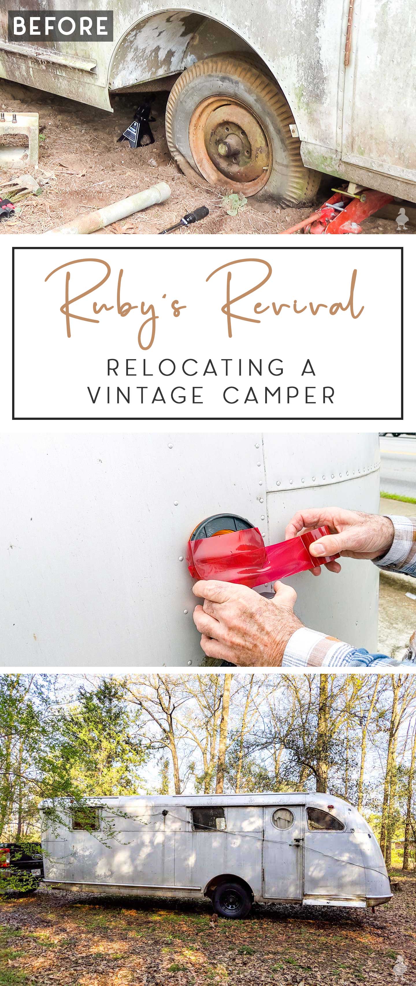 relocating a vintage camper