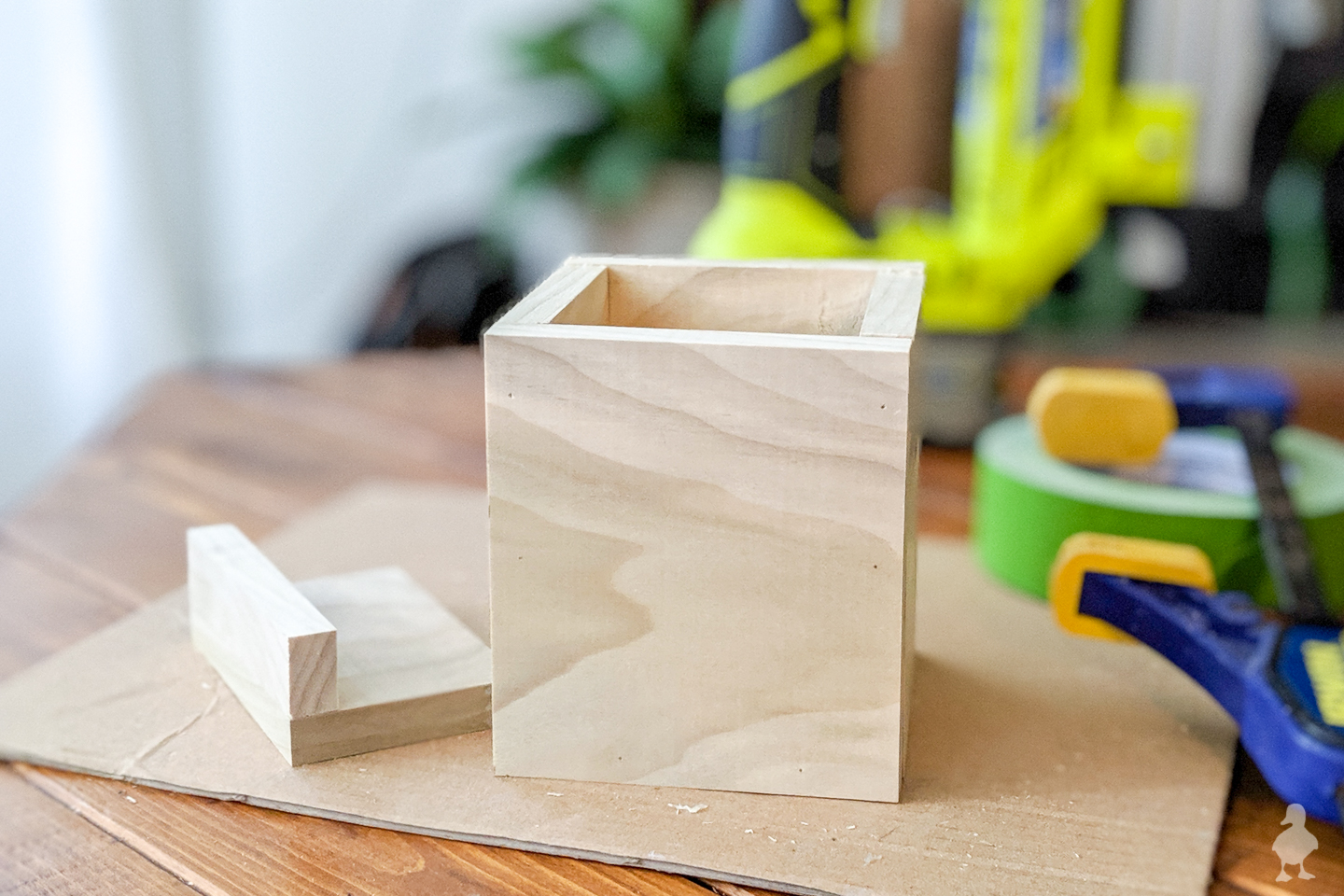 box and card holder glue up