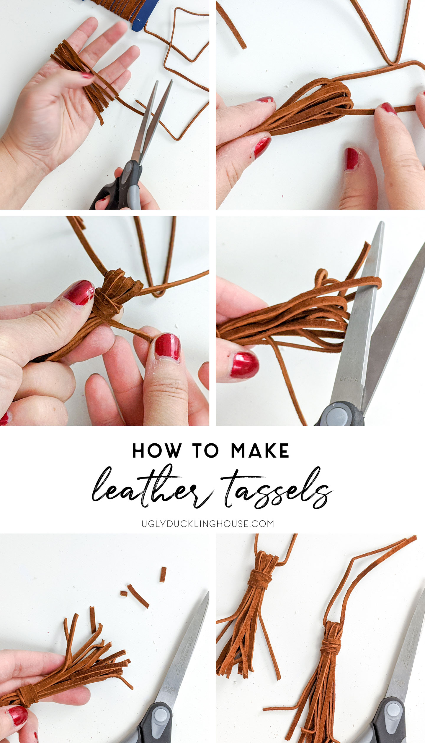 how to make leather tassels with ease