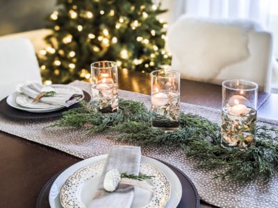 DIY Christmas Table Setting and Centerpiece • Ugly Duckling House