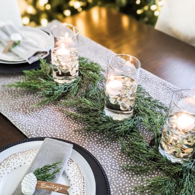 Diy Christmas Table Setting And Centerpiece Ugly Duckling House