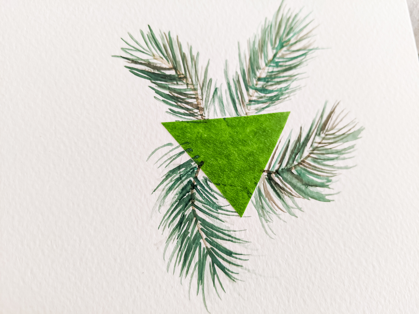 continue adding layers for pine needles
