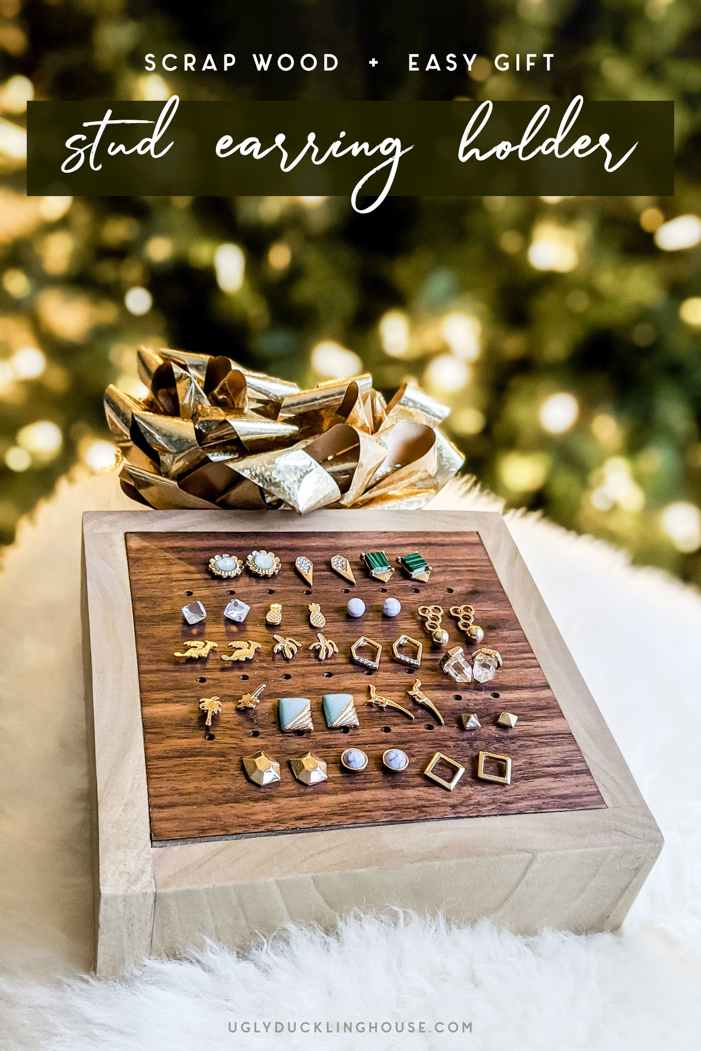 DIY Hanging Earring Jewelry Organizer - Engineer Your Space