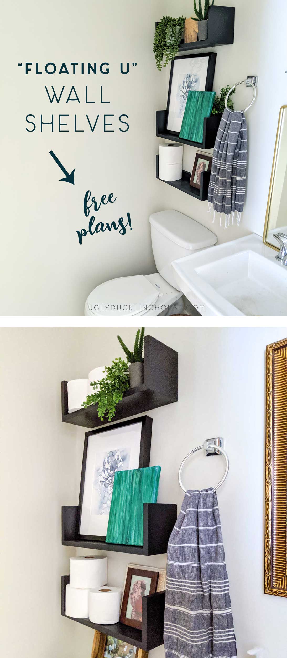 Diy Floating U Wall Shelves Ugly Duckling House