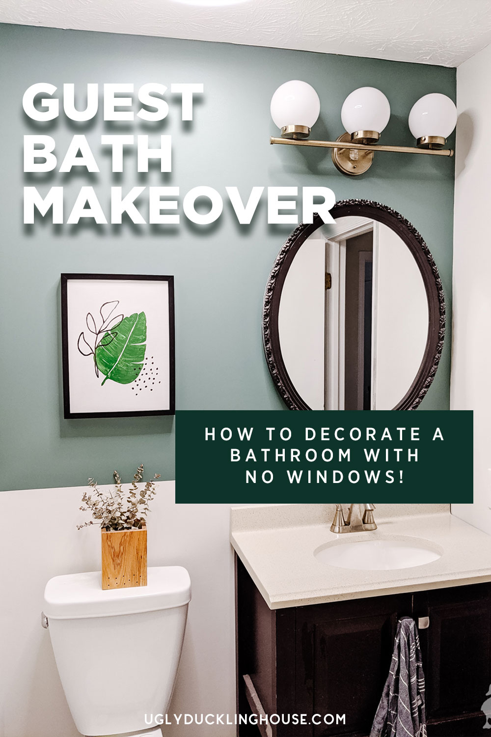 How To Decorate Bathrooms Leadersrooms   How To Decorate A Guest Bathroom No Windows Or Natural Light 