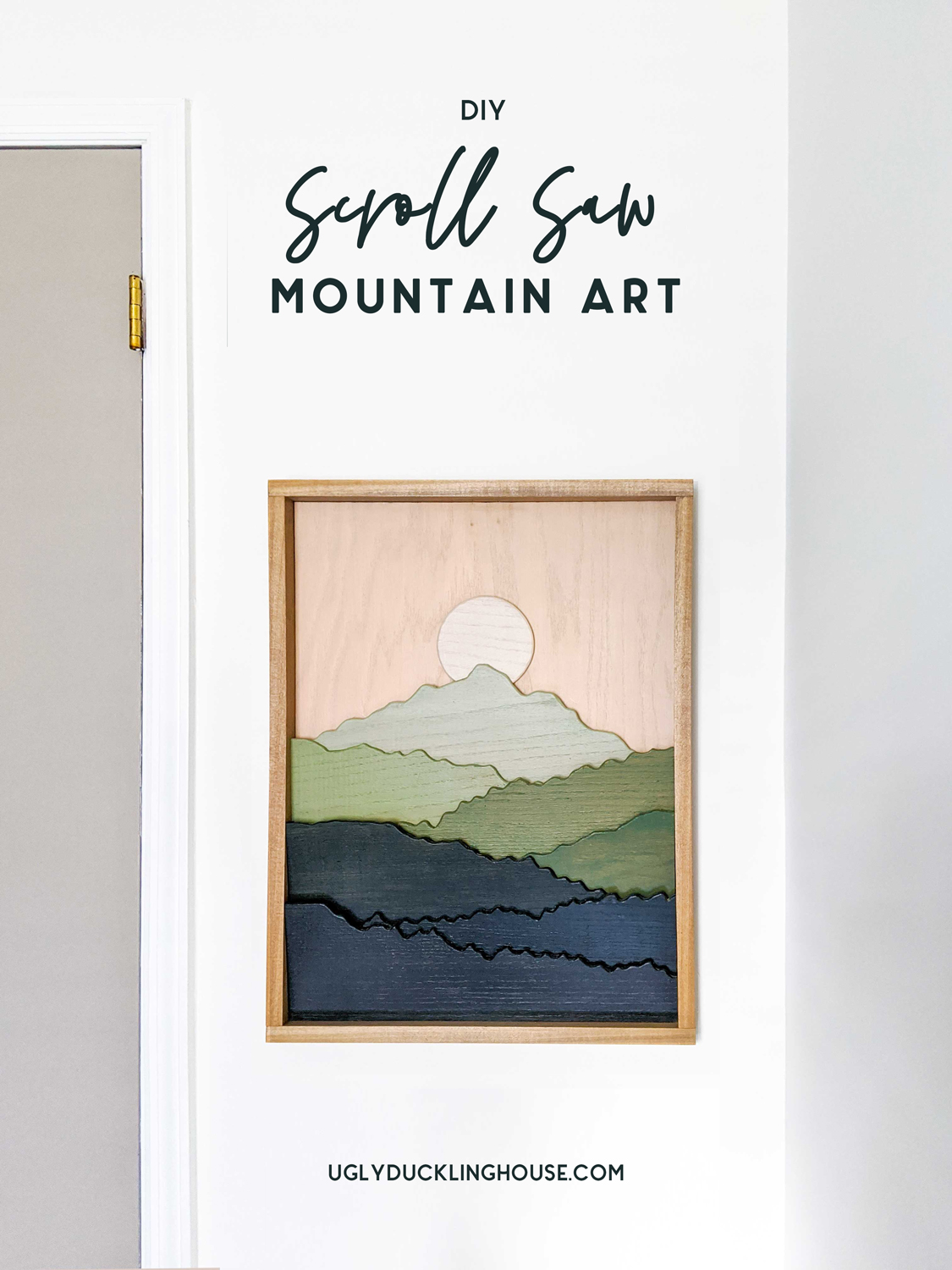 DIY Scroll mountain art reveal