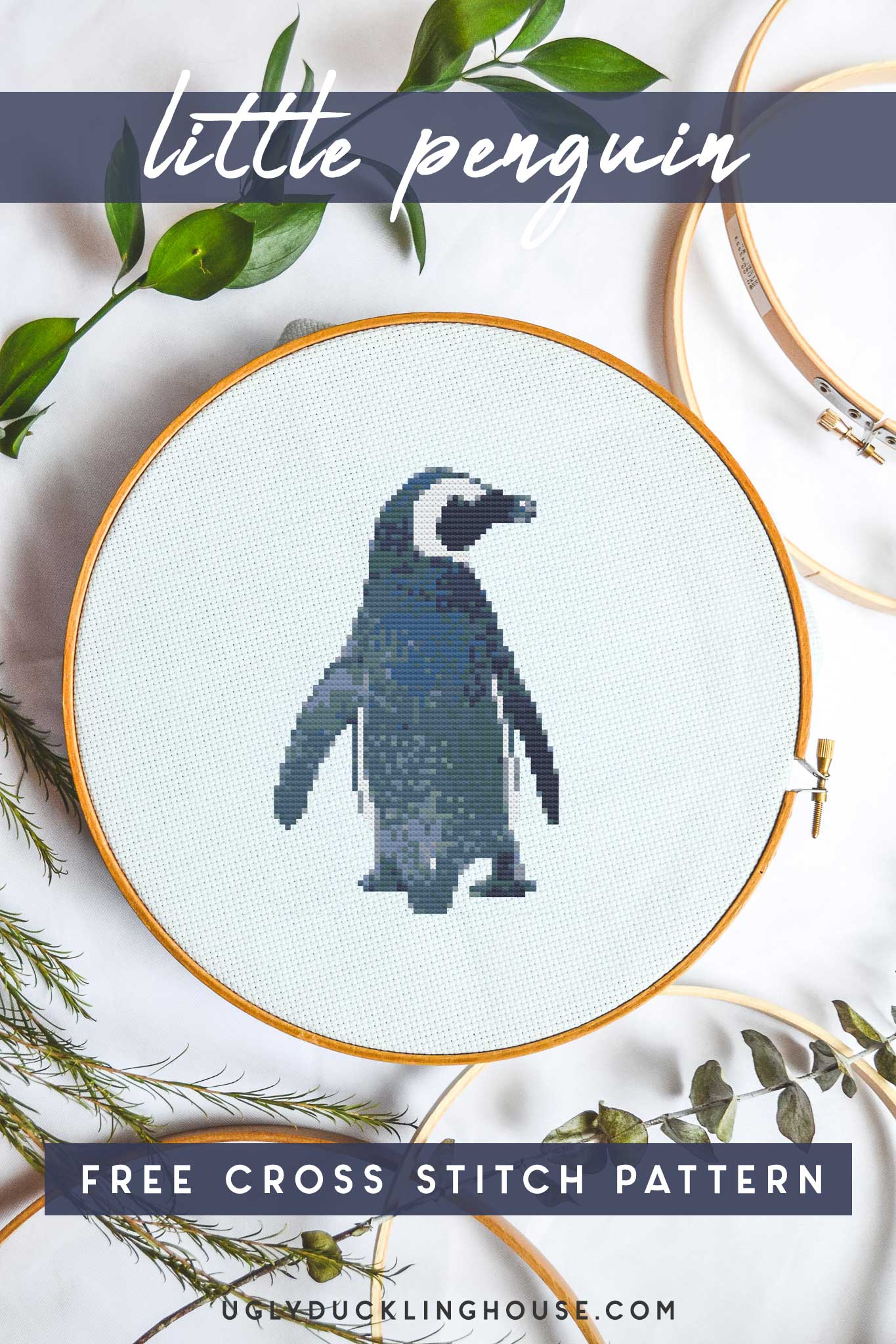 little penguin free cross stitch pattern