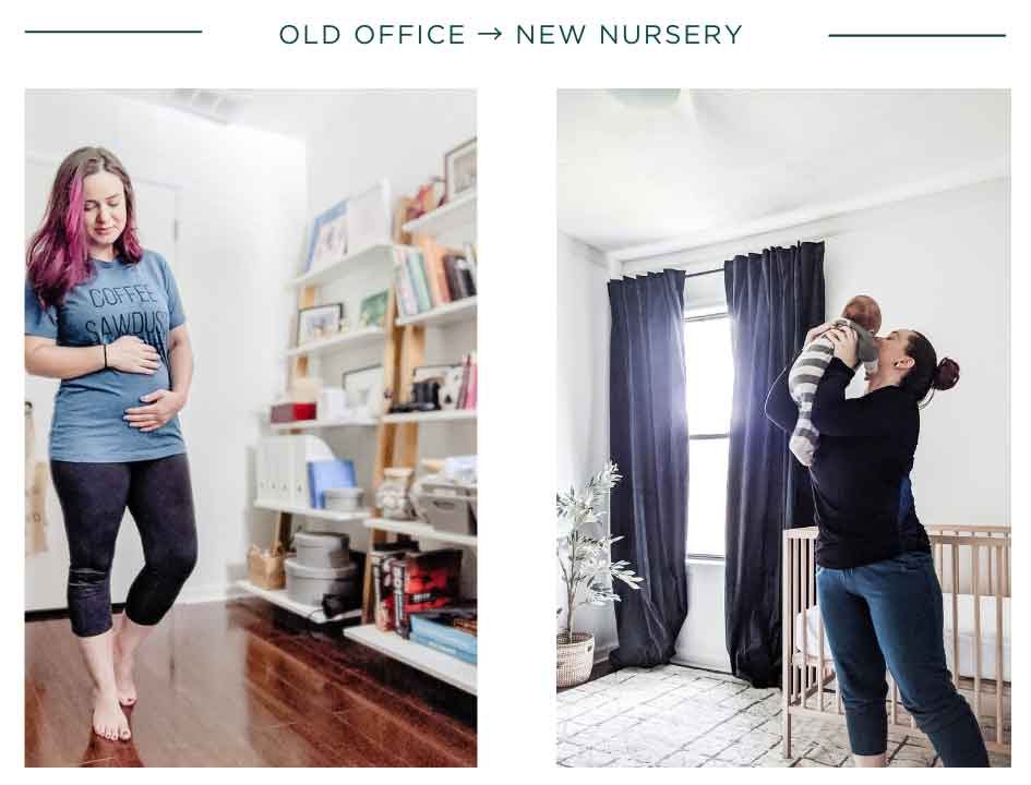 old office becomes the new nursery